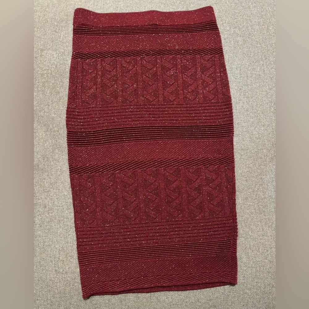 NEW⭐️Ronny Kobo Collection Copper-Red Stretch Skirt (S)